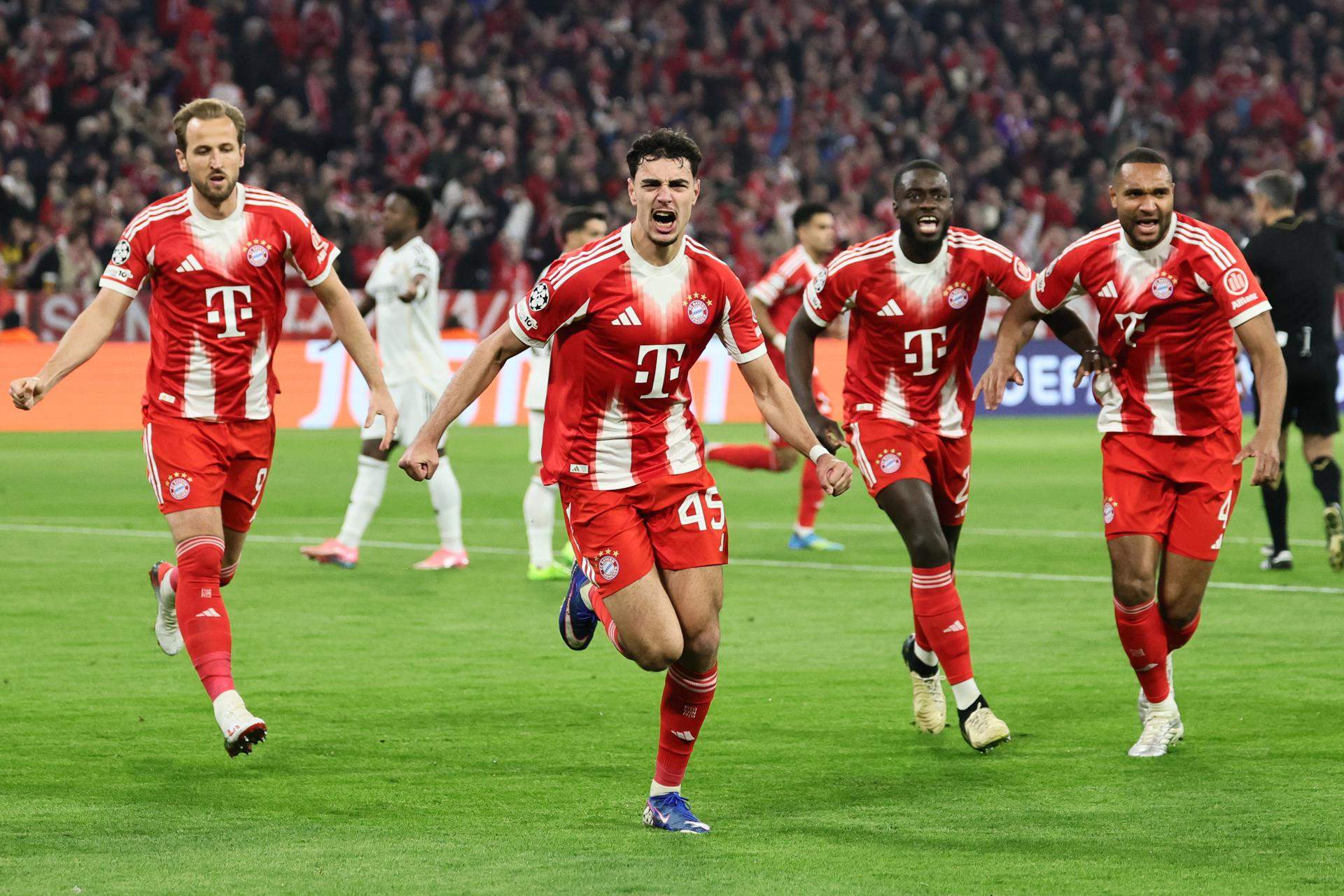 Bayern Munich wakiadhimisha ushindi 4-3 Champions League nusu fainali 2026