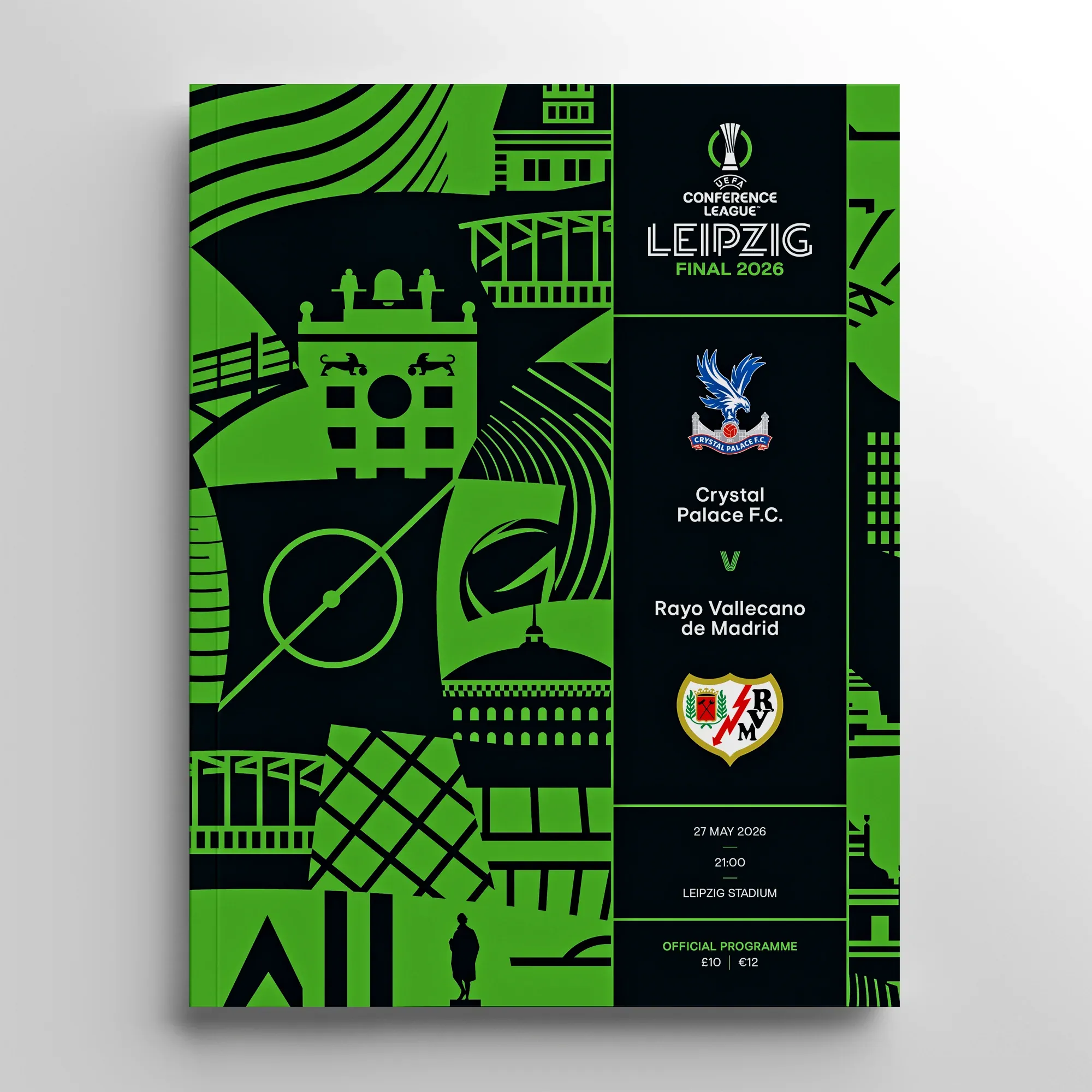 Nembo za Crystal Palace na Rayo Vallecano na taarifa za fainali ya Conference League 2026 Leipzig