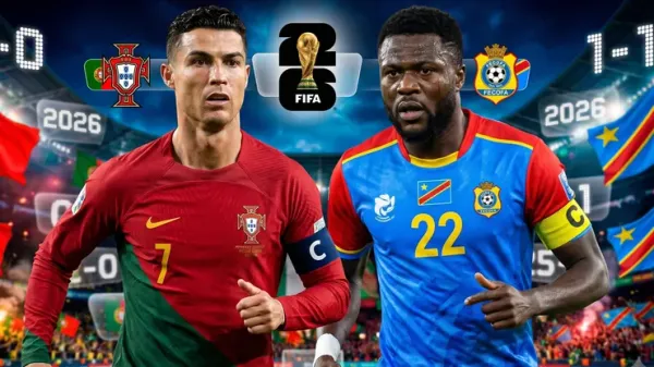 Matokeo: Ureno 1-1 DR Congo — Kundi K Kombe la Dunia 2026
